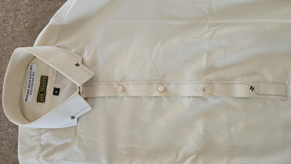Modern Sophisticated Cream Color Shalwar Kameez