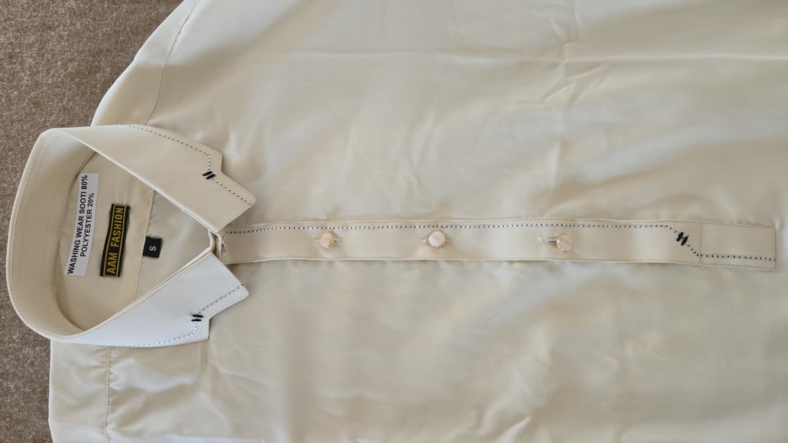 Modern Sophisticated Cream Color Shalwar Kameez