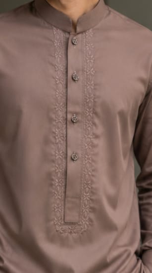 Versatile Brown Shalwar Kameez